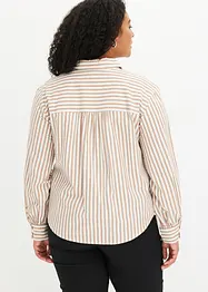 Skjortblus med ränder, bonprix