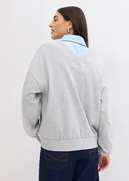 Oversize-sweatshirt av mjuk bomullsmix, bonprix