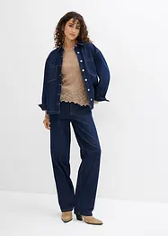 Stickad jumper med strukturmönster, bonprix