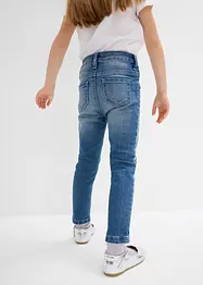 Skinny jeans med paljettband för barn, bonprix