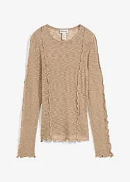 Stickad jumper med strukturmönster, bonprix