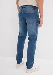 Stretchjeans i kraftig denim med avsmalnande ben, Relaxed Fit, bonprix