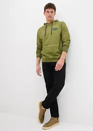 Sweatshirt med huva i ekologisk bomull, bonprix