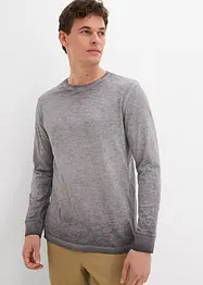 Långärmad T-shirt i ekologisk bomull (2-pack), bonprix