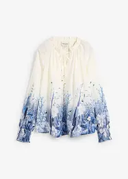 Blus med sidenandel, bonprix