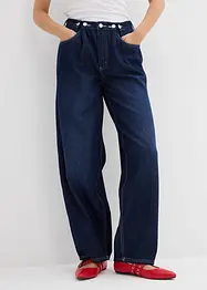 Balloon Jeans Mid Waist, med knappar, bonprix