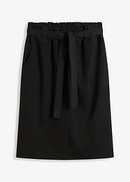 Jerseykjol med vävda detaljer, bonprix
