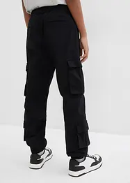 Stretchig cargobyxa i dra på-modell för barn, normal passform, bonprix