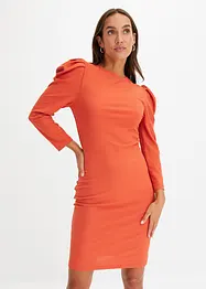 Ribbstickad jerseyklänning, bonprix