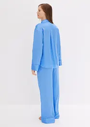 Pyjamas i oversized modell av vävt satinmaterial, bonprix