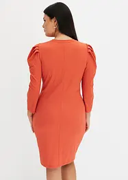 Ribbstickad jerseyklänning, bonprix