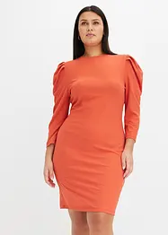 Ribbstickad jerseyklänning, bonprix