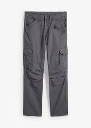 Relaxed Fit cargobyxa av ren bomull, Straight, bonprix