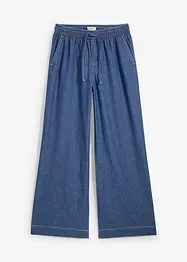 Wide Leg Jeans, Mid Waist, med bekväm midja, bonprix