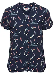 Kortärmad blus av viskos med mjukt fall, bonprix