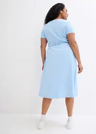 Jerseyklänning med omlottlook, bonprix