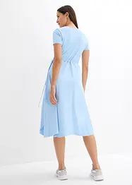 Jerseyklänning med omlottlook, bonprix