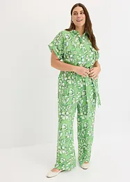 Jumpsuit i följsam viskosmix, bonprix