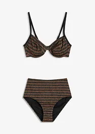 Bygelbikini (2 delar) med glittrande effekt, bonprix