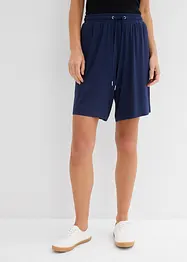 Jerseybermudas av viskos med mjukt fall, bonprix