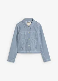 Randig jeansjacka i kort modell, bonprix