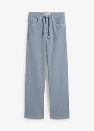 Straight Jeans, High Waist, med ränder, bonprix