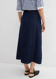 Jeanskjol i omlottstil, Super Soft, bonprix