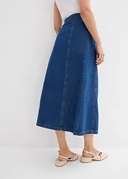 Jeanskjol i omlottstil, Super Soft, bonprix