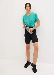 Cykelbyxa i funktionsmaterial med mobilficka, snabbtorkande, bonprix