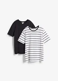 T-shirt i ekologisk bomull (2-pack), bonprix