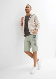 Jeansshorts med tryck, Regular Fit, bonprix