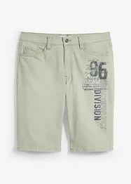 Jeansshorts med tryck, Regular Fit, bonprix