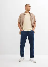 Tunna dra på-jeans i ledig modell, raka ben, bonprix
