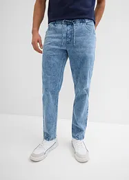 Tunna dra på-jeans i ledig modell, raka ben, bonprix