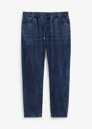 Tunna dra på-jeans i ledig modell, raka ben, bonprix