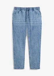 Tunna dra på-jeans i ledig modell, raka ben, bonprix