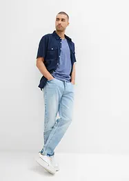 Linne med tvättad look, bonprix