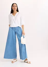 Topp med spets och omlottlook, bonprix