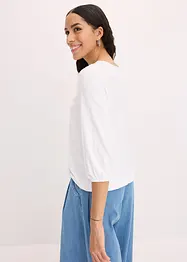 Topp med spets och omlottlook, bonprix