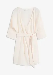 Miniklänning med omlottlook och skärp, bonprix