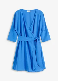 Miniklänning med omlottlook och skärp, bonprix