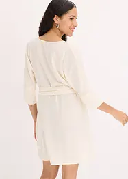 Miniklänning med omlottlook och skärp, bonprix