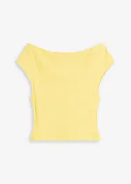 Off-shoulder-topp av ren ekologisk bomull, bonprix