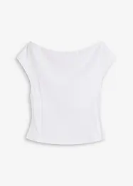 Off-shoulder-topp av ren ekologisk bomull, bonprix