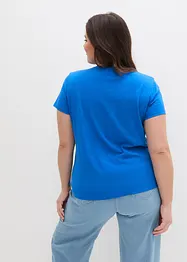 T-shirt i basmodell med tryck (2-pack), bonprix