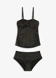 Tankini (2 delar) med glittertrådar, bonprix