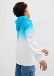 Sweatshirt med huva med olika färgnyanser för barn, bonprix