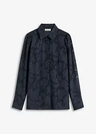 Blus i jacquardchiffong, bonprix