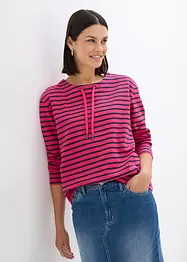Sweatshirt av material med struktur, bonprix