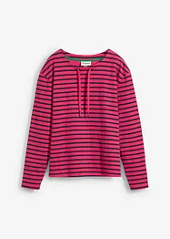 Sweatshirt av material med struktur, bonprix